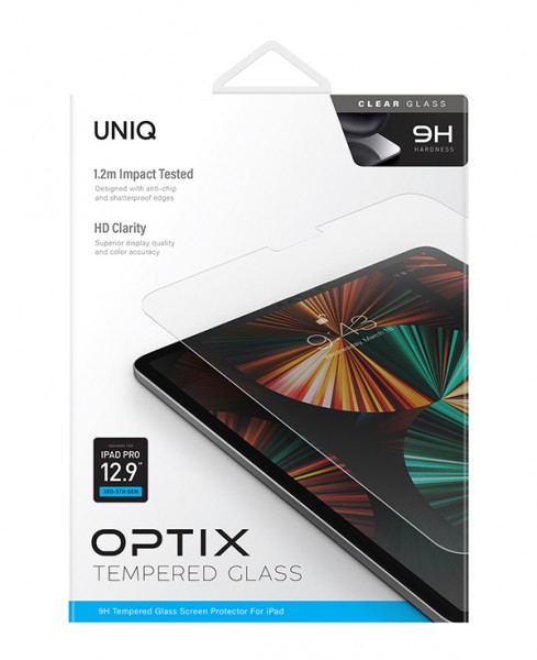 Kính Cường Lực UNIQ OPTIX Clear For iPad Pro 12.9 (3-5TH GEN)